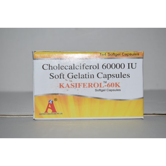 Kasiferol-60K Softgel Capsule Vitamin Deficiency , Boost Immunity, Cholecalciferol image