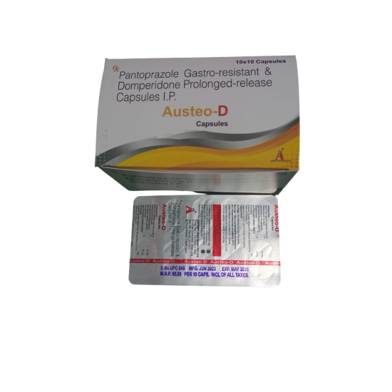 Austeo-D Capsule Acidity, Pantoprazole + Domperidone image